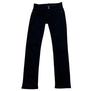 Apt.9 Women’s Straight Leg Jeans Mid Rise Black Size 6 Petite